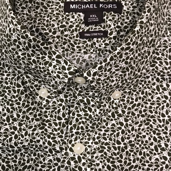 Michael Kors trim stretch button front shirt  XXL - Picture 2 of 4